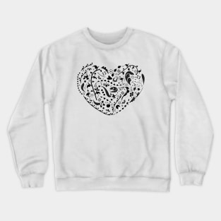 Heart shaped graphic pattern Crewneck Sweatshirt